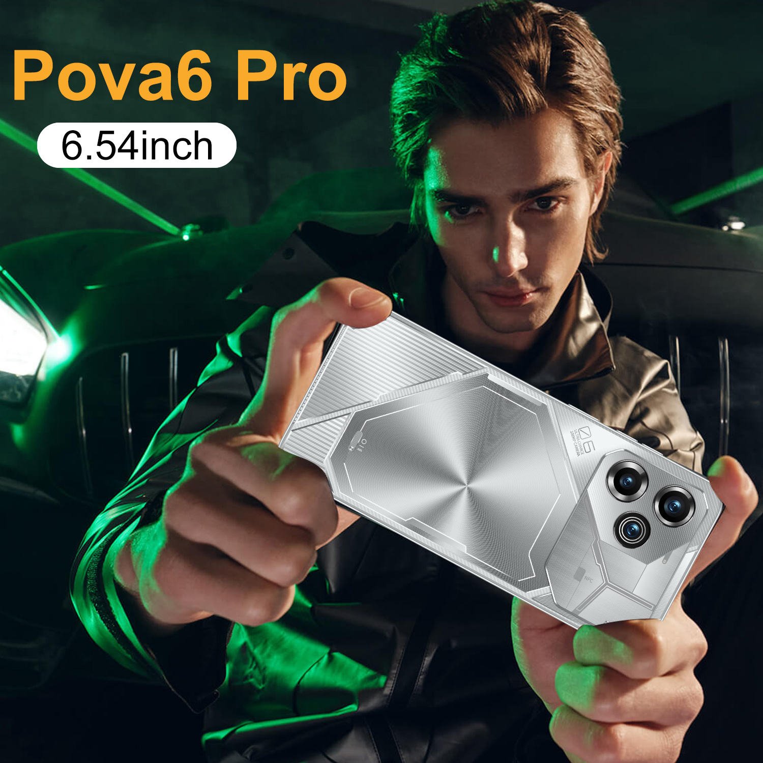 YM 2024 Original Tec Pova 6 pro Android 6.6 Inch Gaming Phone Styles Support 3G Smartphone mobile